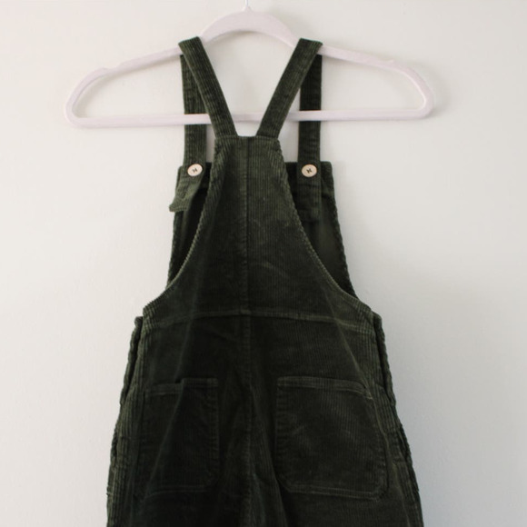 NWT Rylee and Cru Jeanette Forest Green Corduroy Overalls 12-14 Year - Picture 7 of 11